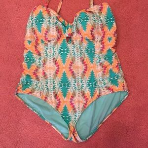 Plus Size Aztec One Piece